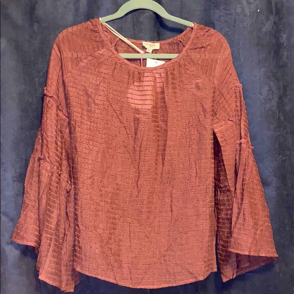 Umgee pink long sleeve top